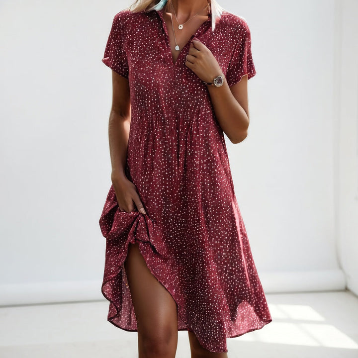 Amandine™ — Robe fluide élégante à fente féminine