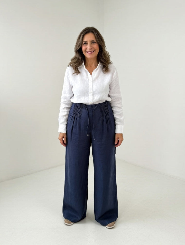 Zofia — Pantalon large en coton léger