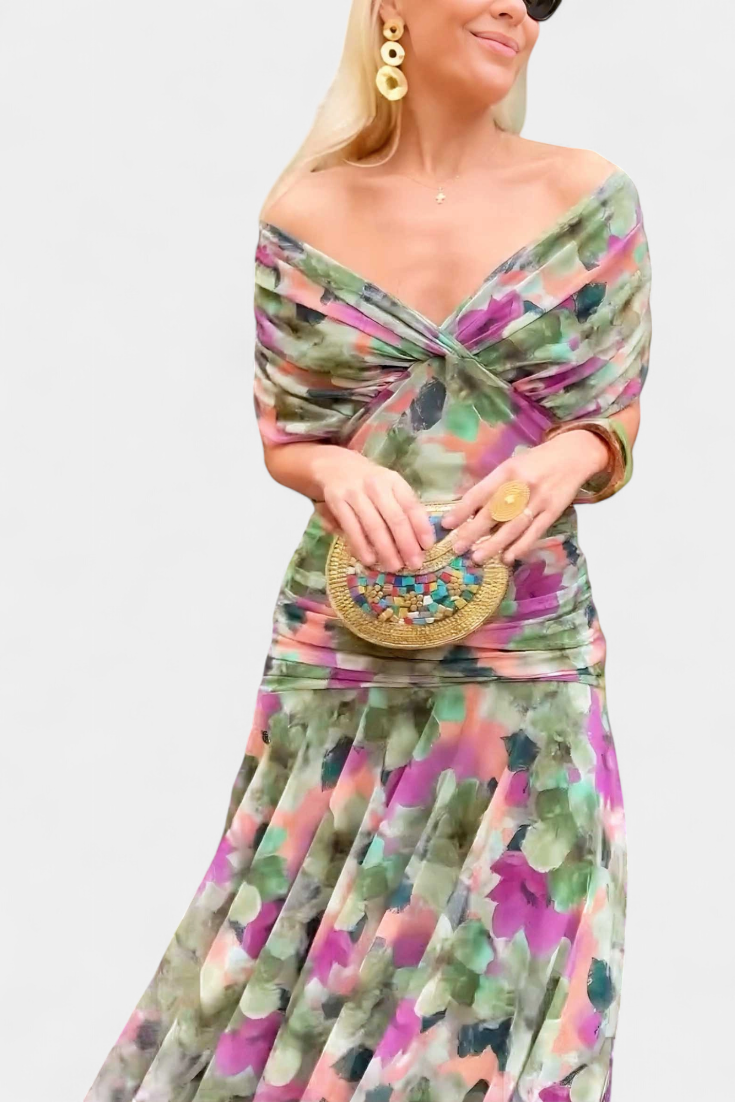 Alizée™ — Robe florale à grâce aérienne