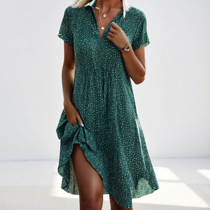 Amandine™ — Robe fluide élégante à fente féminine