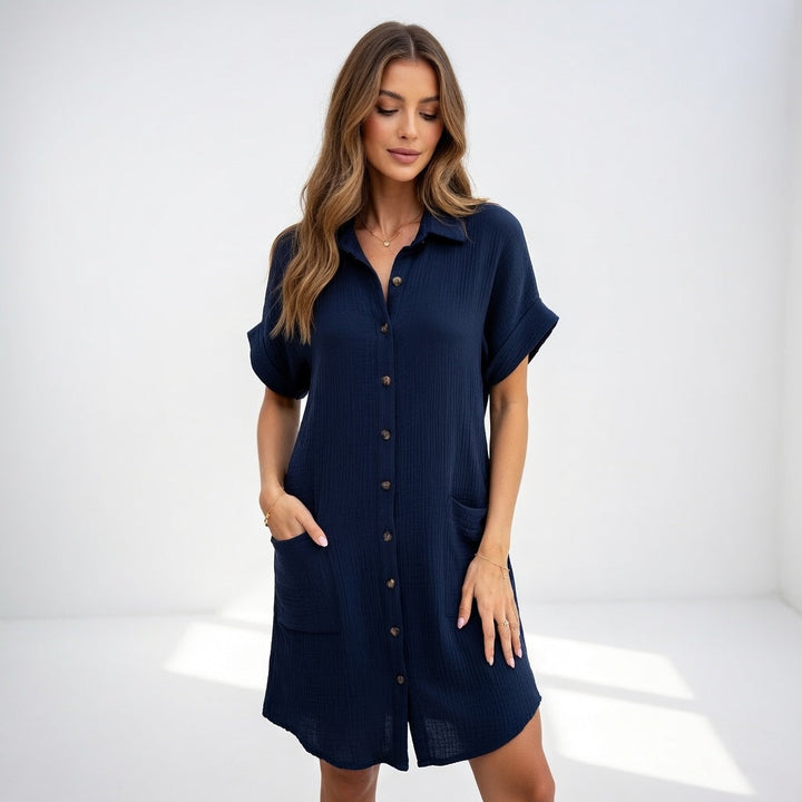 Béatrice™ — Robe chemise élégante et facile à porter