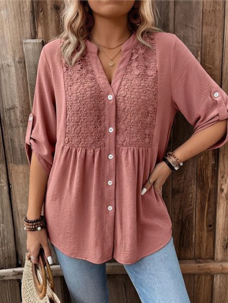 Lucienne™ — Blouse élégante en coton au charme naturel