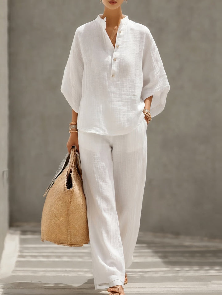 Floriane™ — Ensemble deux pièces élégant au style naturel