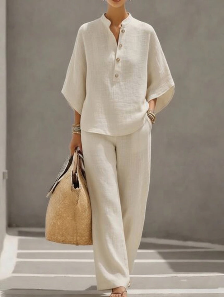 Floriane™ — Ensemble deux pièces élégant au style naturel
