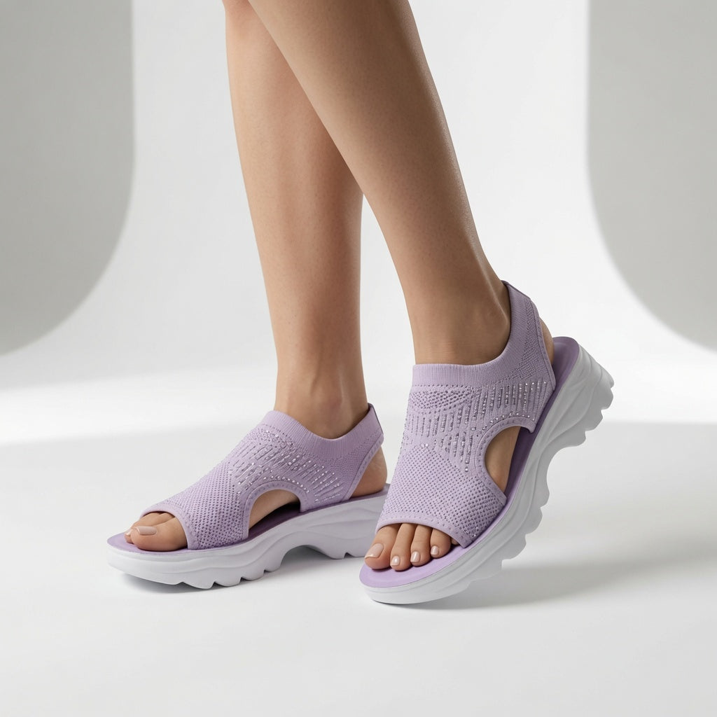 Sportelle™ — Sandale sport maille semelle crantée bride arrière